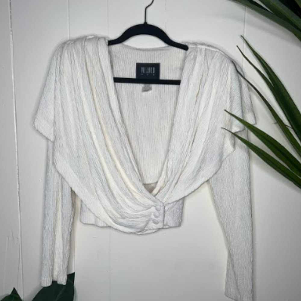 Wilder U.S.A White Long Sleeve Blouse